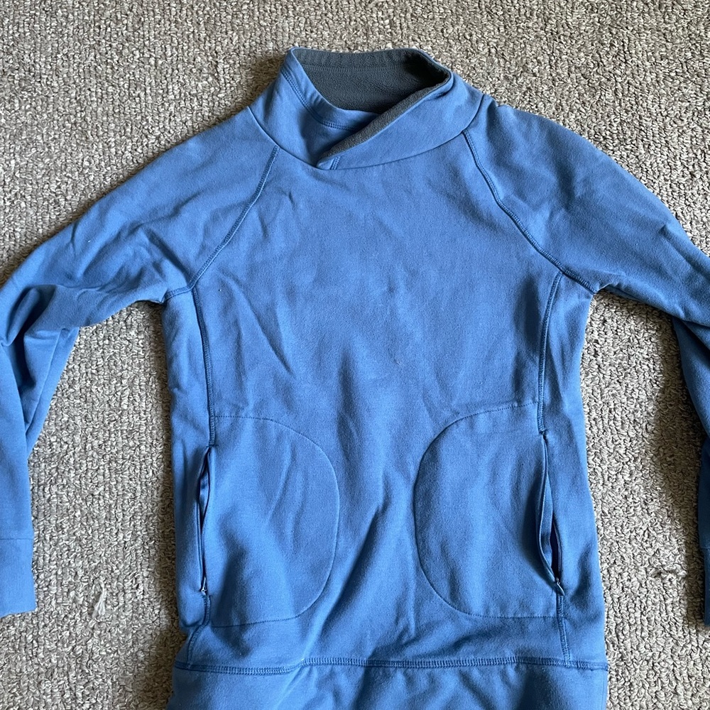 Blue ASICS sweatshirt